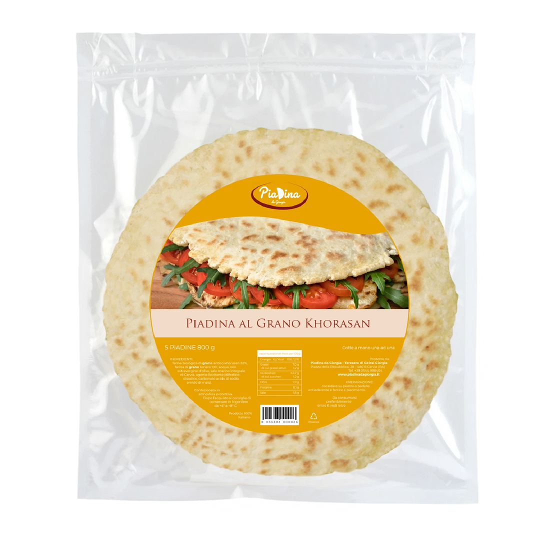 Piadina al grano Khorasan